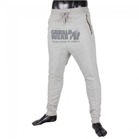 GORILLA WEAR - ALABAMA DROP CROTCH JOGGERS - SZÜRKE NADRÁG