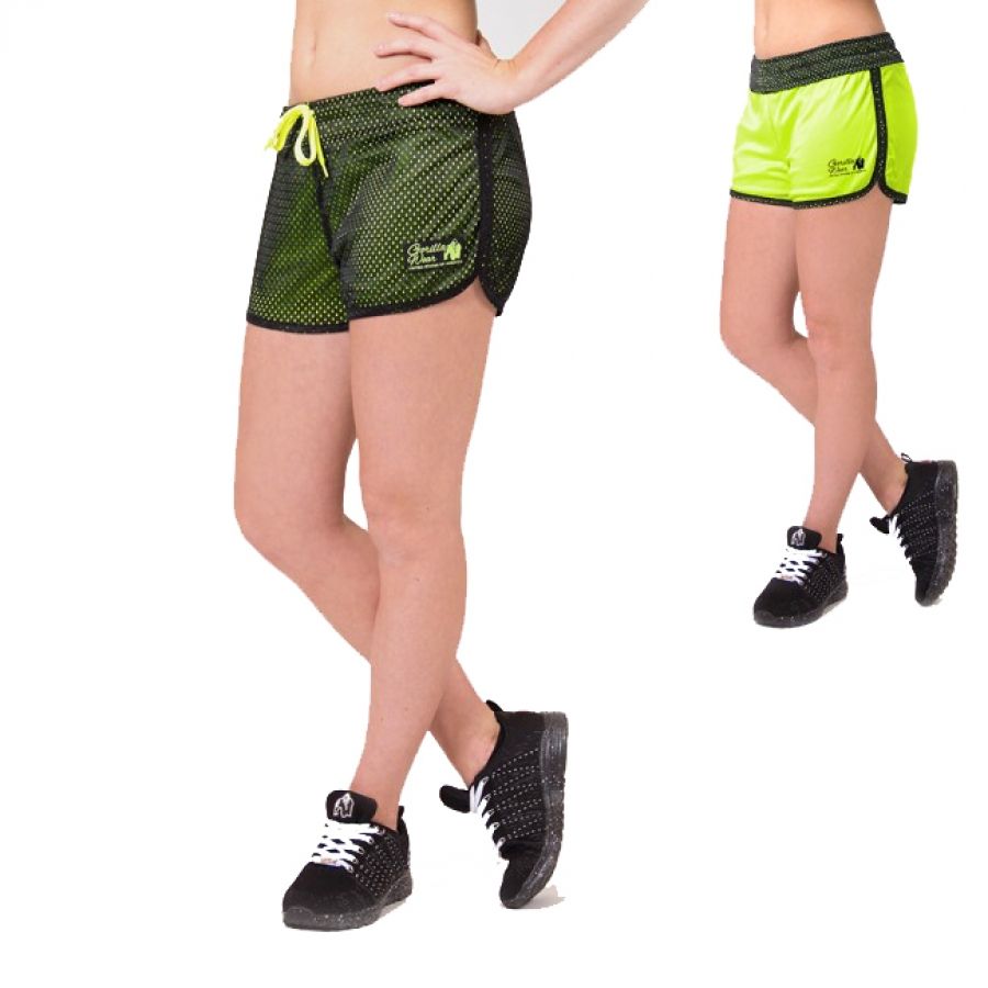 GORILLA WEAR - MADISON REVERSIBLE SHORT - FEKETE/NEON ZÖLD