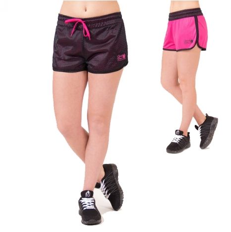 GORILLA WEAR - MADISON REVERSIBLE SHORT - FEKETE/RÓZSASZÍN