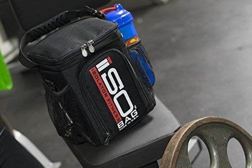 ISOLATOR FITNESS - ISOBAG 3 MEAL ÉTELHORDÓ TÁSKA - FEKETE/PIROS/FEHÉR