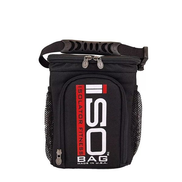 ISOLATOR FITNESS - ISOBAG 3 MEAL ÉTELHORDÓ TÁSKA - FEKETE/PIROS/FEHÉR