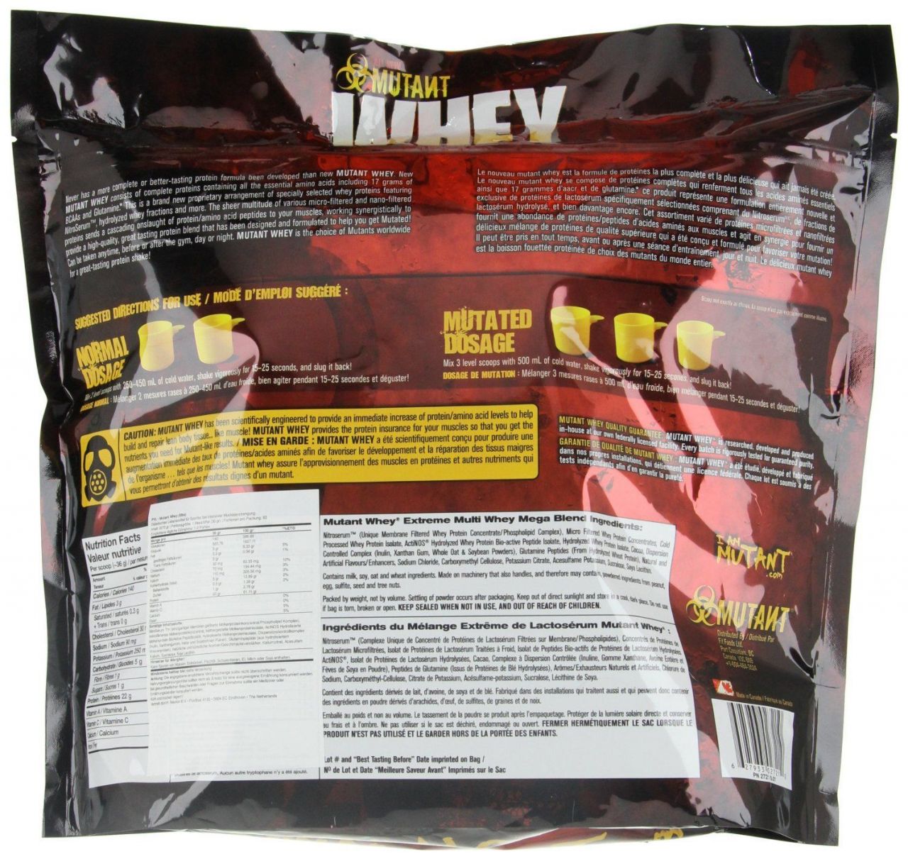 MUTANT - MUTANT WHEY - 5 LBS - 2270 G