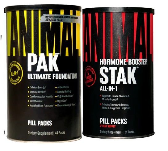 UNIVERSAL NUTRITION - BASIC ANABOLIC STACK - ANIMAL PAK+ANIMAL STAK