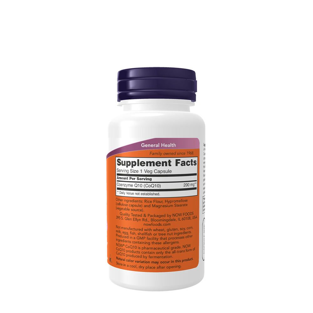 NOW - COQ10 200 MG - Q10 KOENZIM - 60 KAPSZULA NOW - COQ10 200 MG - Q10 KOENZIM - 60 KAPSZULA