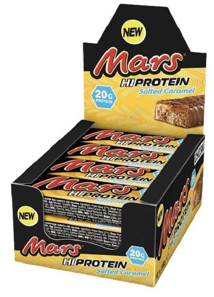 MARS - HIGH PROTEIN BAR - SALTED CARAMEL (SÓS KARAMELL) - 12X59 G