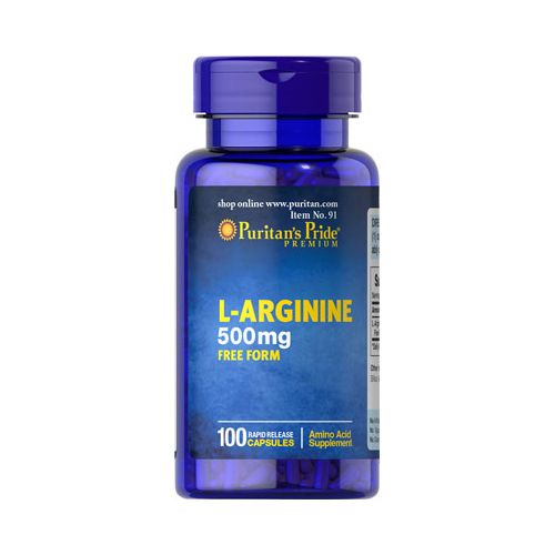 PURITANS PRIDE - L-ARGININE 500 MG - 100 KAPSZULA