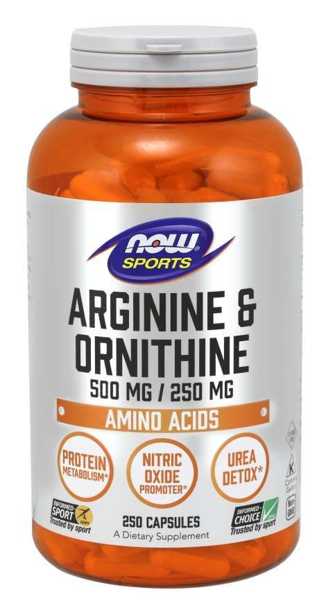 NOW - ARGININE & ORNITHINE - 250 KAPSZULA