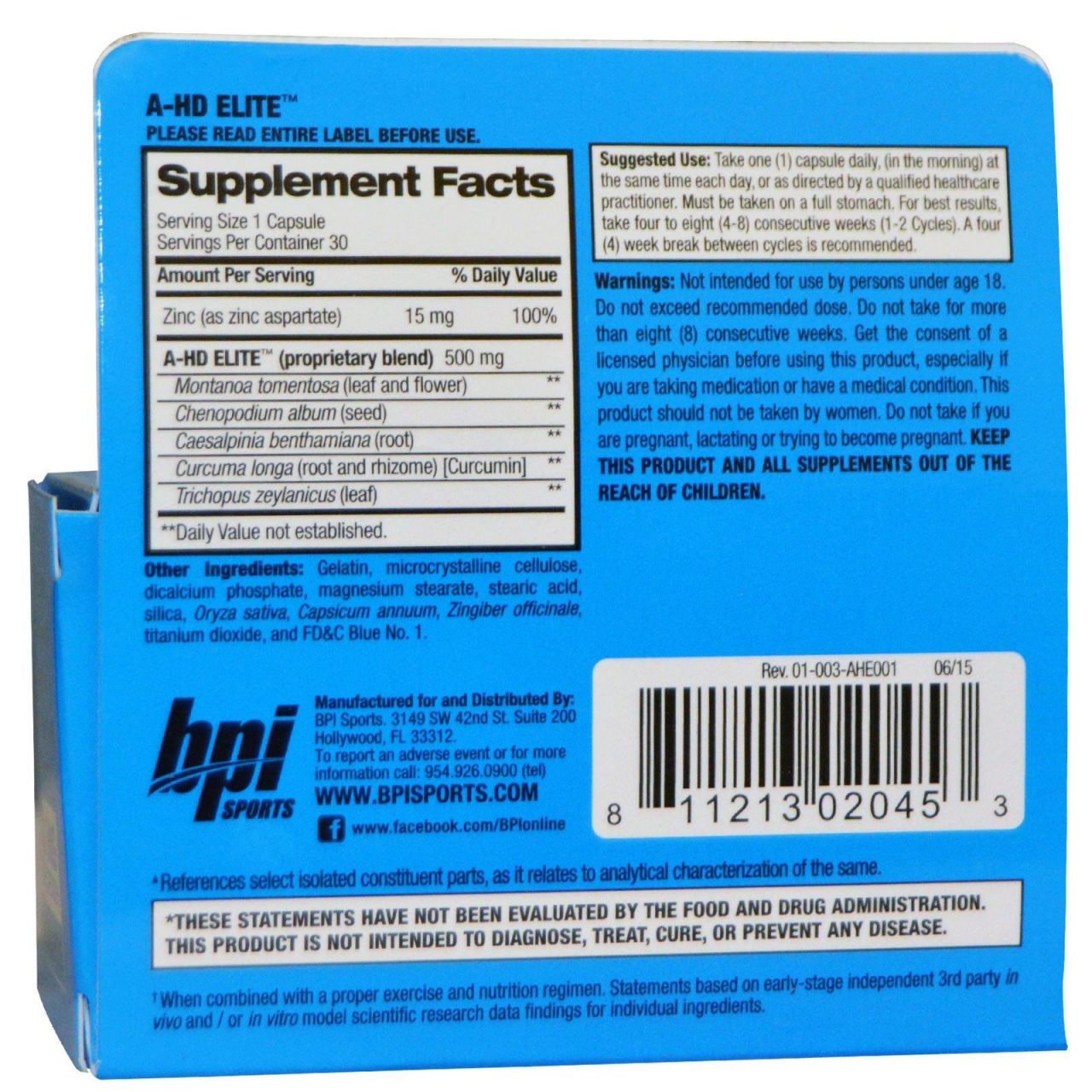 BPI SPORTS - A-HD ELITE - 30 KAPSZULA