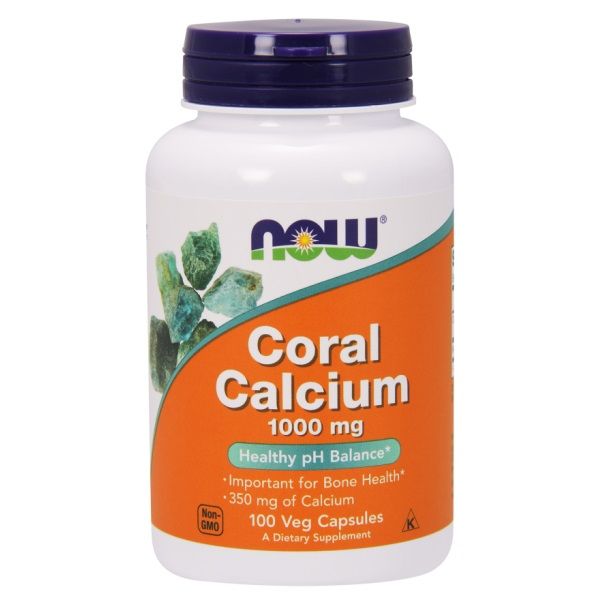 NOW - CORAL CALCIUM 1000 MG - 100 KAPSZULA