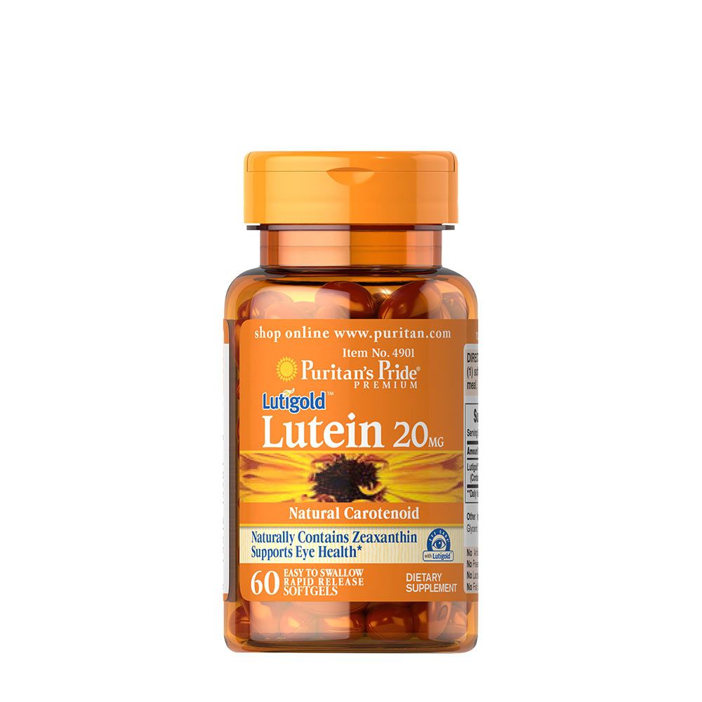 PURITANS PRIDE - LUTEIN 20 MG WITH ZEAXANTHIN - 60 KAPSZULA