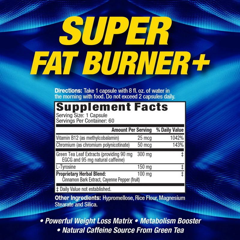MHP - SUPER FAT BURNER+ - ZSÍRÉGETŐ FORMULA - 60 KAPSZULA