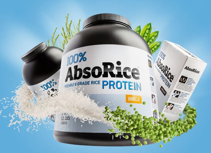 ABSORICE - ABSORICE PROTEIN - RICE&PEA VEGAN PROTEIN - 500 G