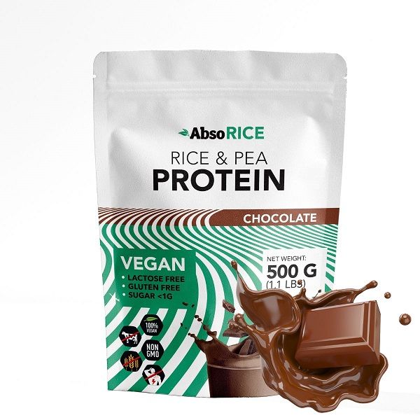 ABSORICE - ABSORICE PROTEIN - RICE&PEA VEGAN PROTEIN - 500 G