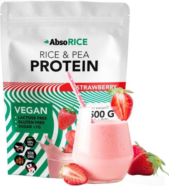 ABSORICE - ABSORICE PROTEIN - RICE&PEA VEGAN PROTEIN - 500 G