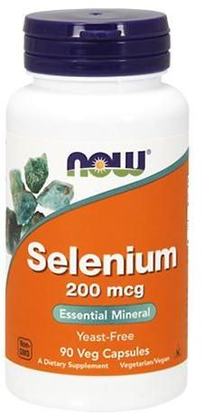 NOW - SELENIUM 200 MCG - YEAST-FREE - 90 KAPSZULA