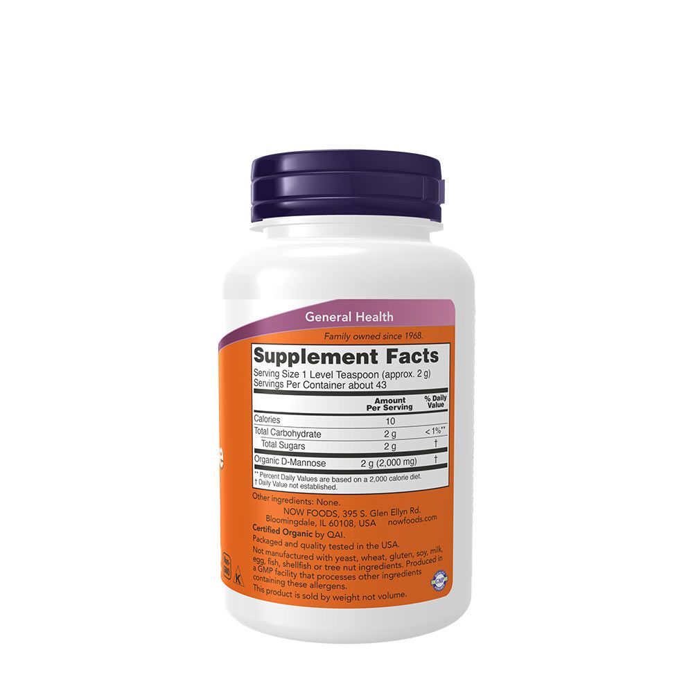 NOW - D-MANNÓZ (D-MANNOSE) POR - 85 G NOW - D-MANNÓZ (D-MANNOSE) POR - 85 G