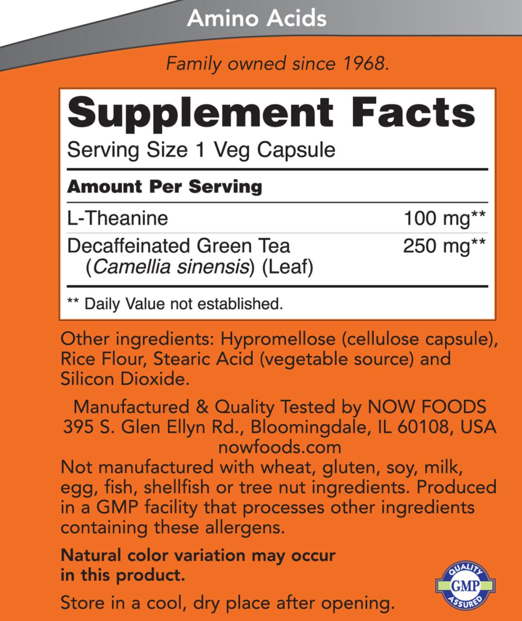 NOW - TEANIN 100 MG - THEANINE - 90 KAPSZULA NOW - TEANIN 100 MG - THEANINE - 90 KAPSZULA