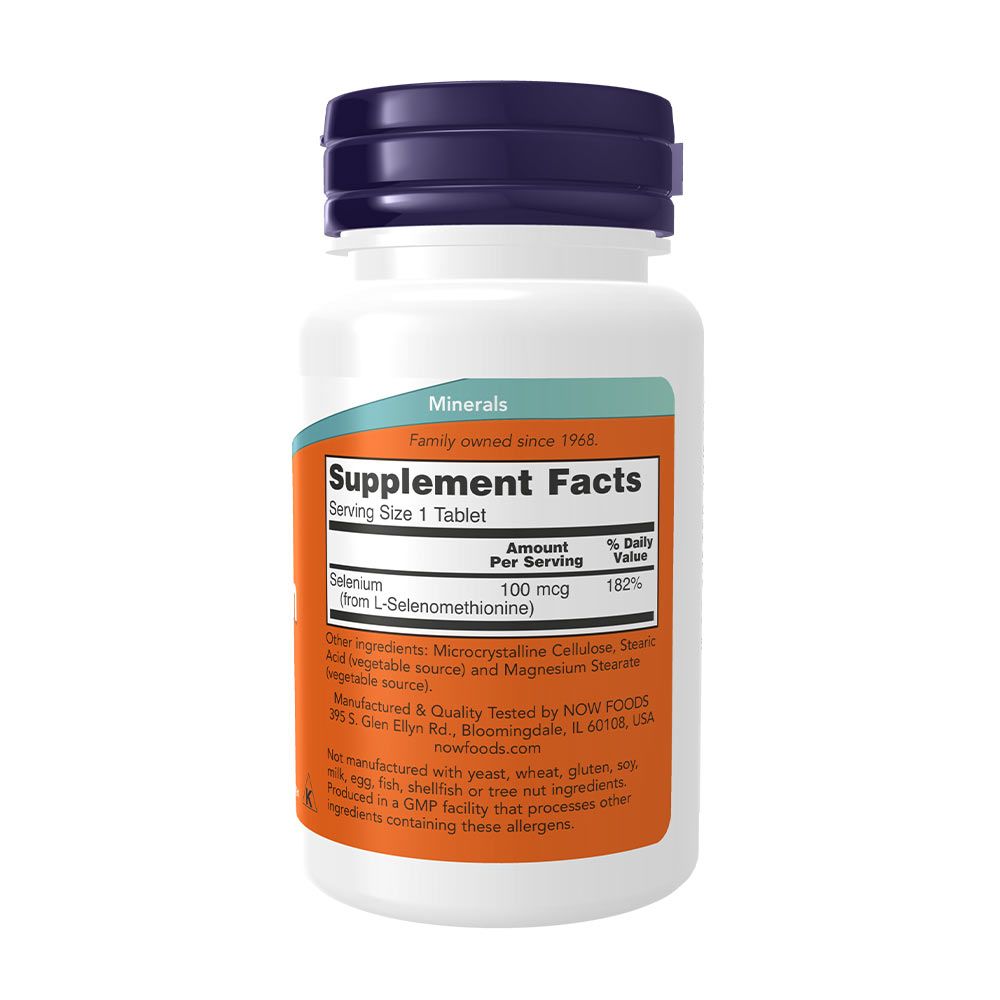 NOW - SELENIUM - SZELÉN 100 MCG - 100 TABLETTA NOW - SELENIUM - SZELÉN 100 MCG - 100 TABLETTA