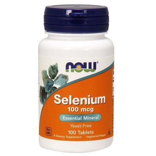 NOW - SELENIUM 100 MCG - YEAST-FREE - 100 TABLETTA