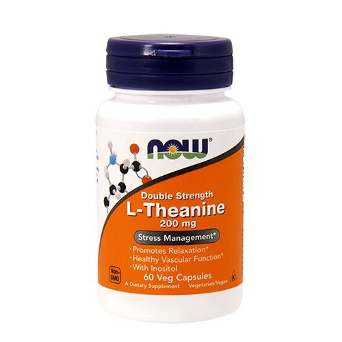 NOW - L-THEANINE DOUBLE STRENCH 200 MG - 60 KAPSZULA