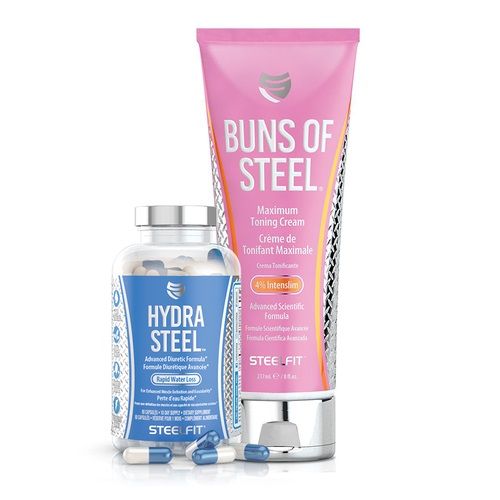 STEELFIT - VISZLÁT NARANCSBŐR! CSOMAG - HYDRA STEEL 80 KAPSZULA + BUNS OF STEEL KRÉM 237 ML