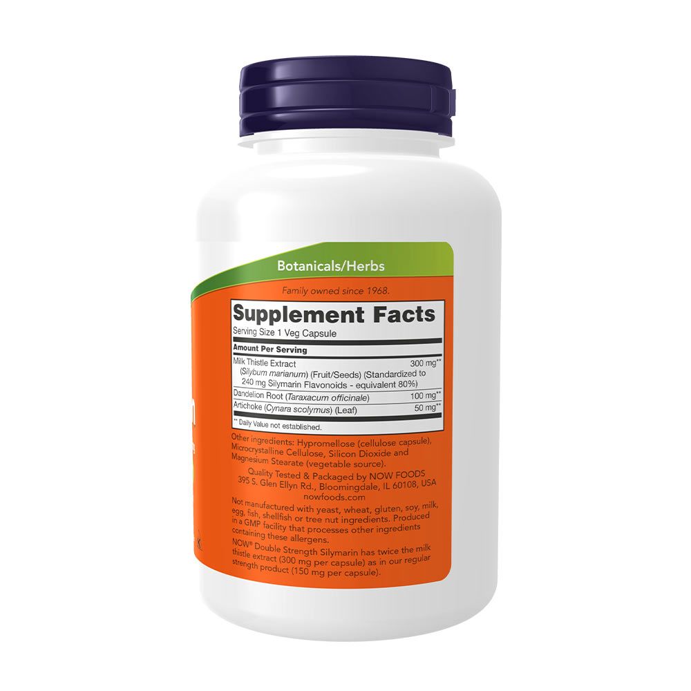 NOW - MÁRIATÖVIS KIVONAT 300 MG - MILK THISTLE EXTRACT, DOUBLE STRENGTH 300 MG - 200 KAPSZULA NOW - MÁRIATÖVIS KIVONAT 300 MG - MILK THISTLE EXTRACT, DOUBLE STRENGTH 300 MG - 200 KAPSZULA