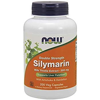 NOW - SILYMARIN DOUBLE STRENGTH 300 MG - MILK THISTLE EXTRACT - 200 KAPSZULA