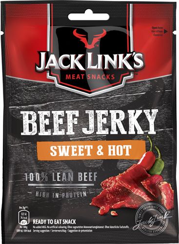 JACK LINKS - BEEF JERKY SWEET AND HOT (ÉDES ÉS CSÍPŐS) - 12X70 G