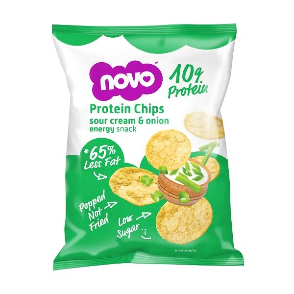 NOVO PROTEIN CHIPS - TEJFÖLÖS-HAGYMÁS - 30 G