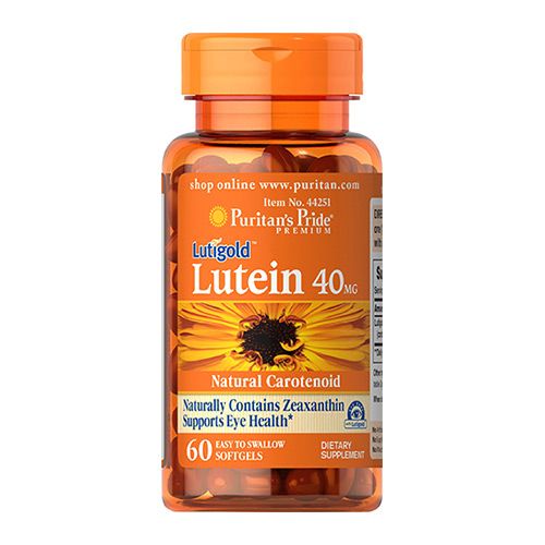 PURITANS PRIDE - LUTEIN 40 MG WITH ZEAXANTHIN - 60 KAPSZULA