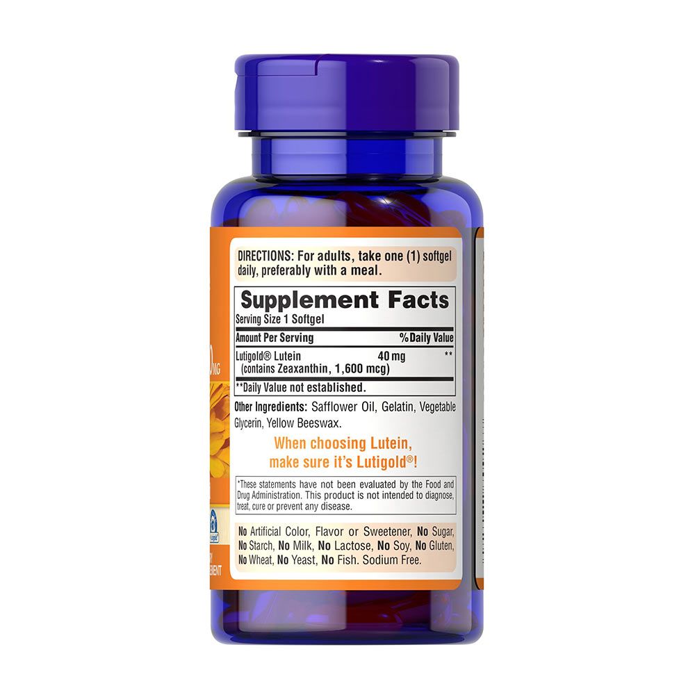 PURITANS PRIDE - LUTEIN 40 MG WITH ZEAXANTHIN - 120 KAPSZULA PURITANS PRIDE - LUTEIN 40 MG WITH ZEAXANTHIN - 120 KAPSZULA