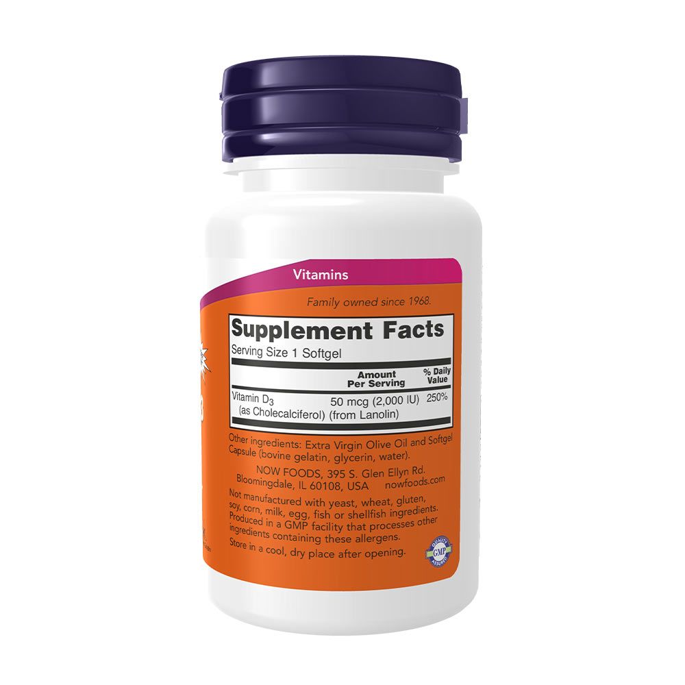 NOW - D-VITAMIN 2000 NE - 240 KAPSZULA NOW - D-VITAMIN 2000 NE - 240 KAPSZULA