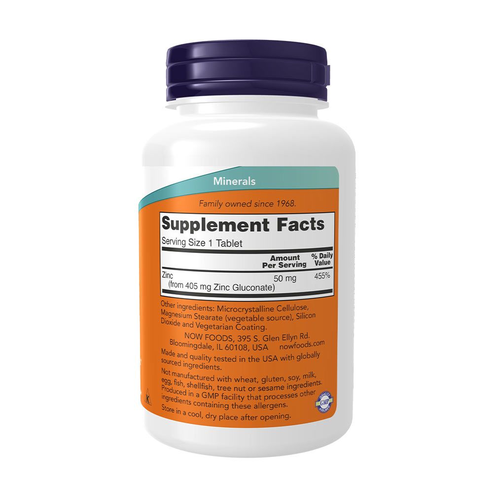 NOW - CINK 50 MG - 250 TABLETTA NOW - CINK 50 MG - 250 TABLETTA