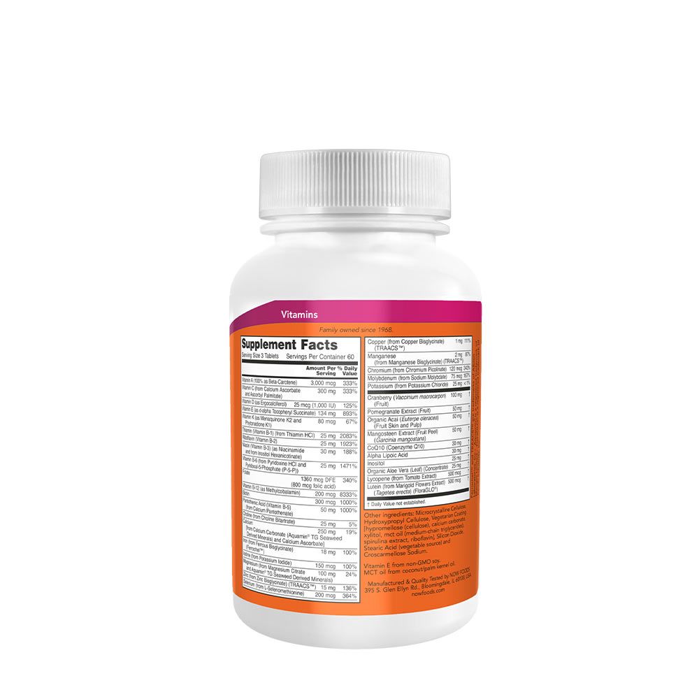 NOW - EVE WOMEN'S MULTIVITAMIN TABLETTA NŐKNEK - 180 TABLETTA NOW - EVE WOMEN'S MULTIVITAMIN TABLETTA NŐKNEK - 180 TABLETTA
