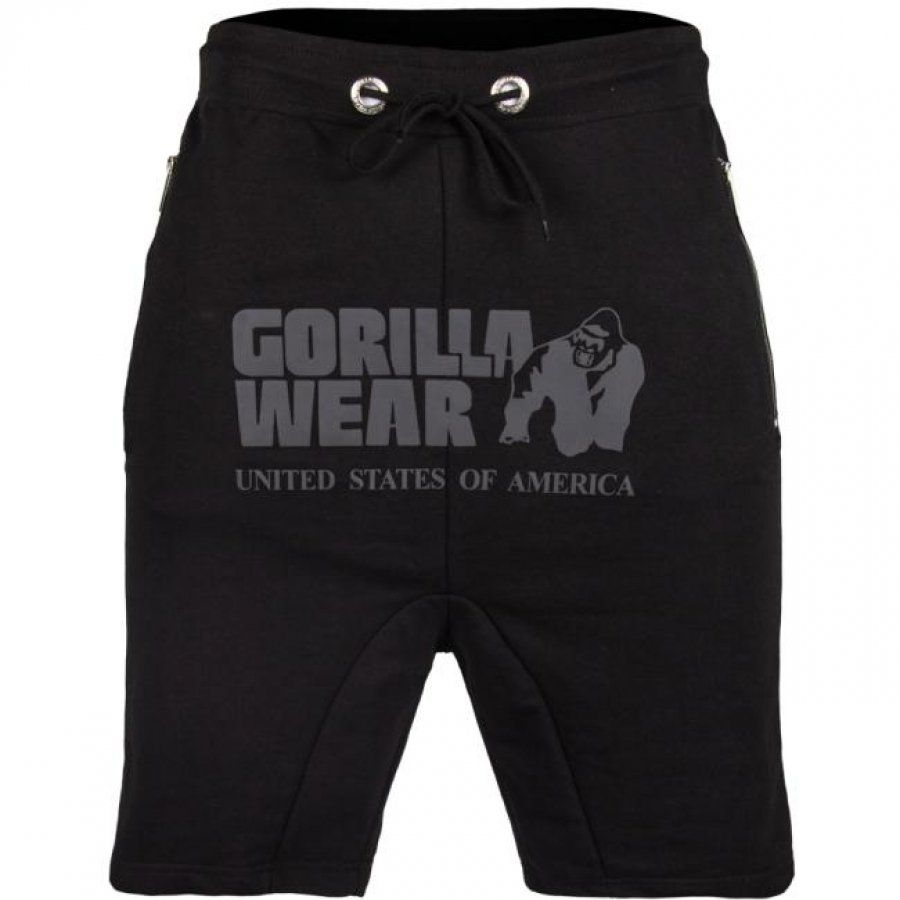 GORILLA WEAR - ALABAMA DROP CROTCH SHORT - FEKETE RÖVIDNADRÁG