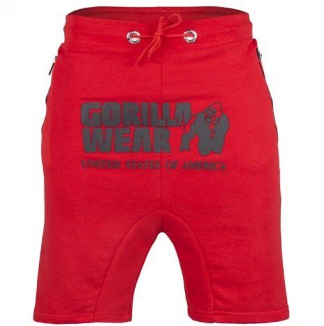 GORILLA WEAR - ALABAMA DROP CROTCH SHORT - PIROS RÖVIDNADRÁG