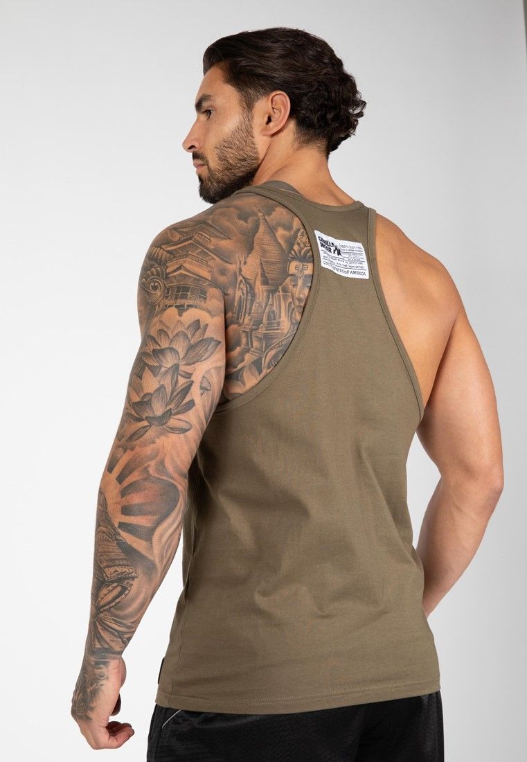 GORILLA WEAR - CLASSIC TANK TOP - ARMY ZÖLD TRIKÓ