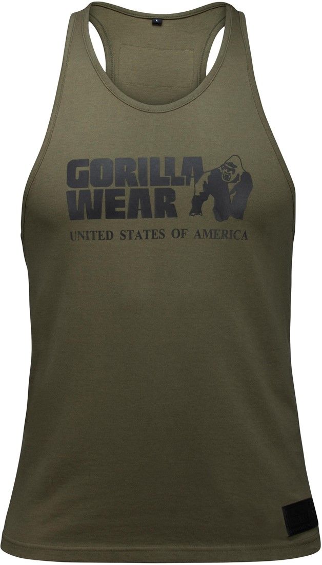 GORILLA WEAR - CLASSIC TANK TOP - ARMY ZÖLD TRIKÓ