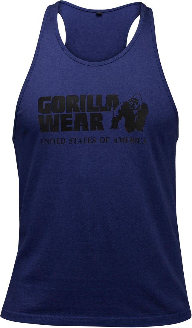 GORILLA WEAR - CLASSIC TANK TOP - NAVY KÉK TRIKÓ