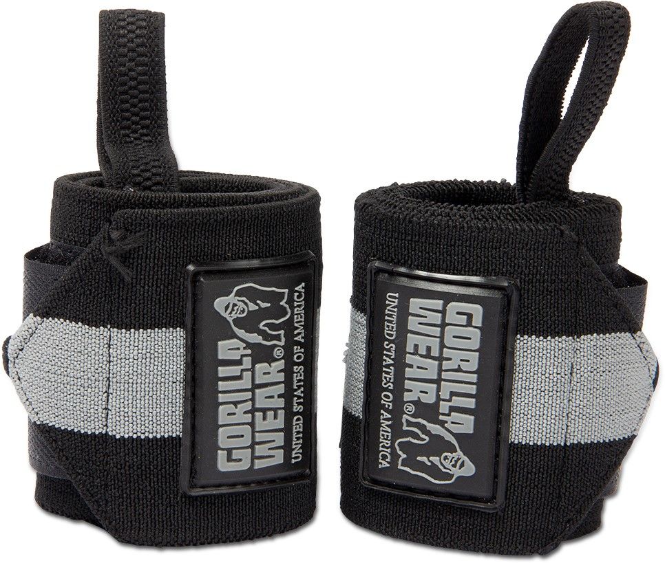 GORILLA WEAR - WRIST WRAPS ULTRA - CSUKLÓBANDÁZS - FEKETE/SZÜRKE