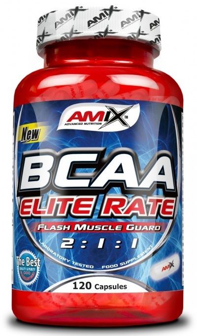 AMIX - BCAA ELITE RATE - FLASH MUSCLE GUARD 2:1:1 - 120 KAPSZULA