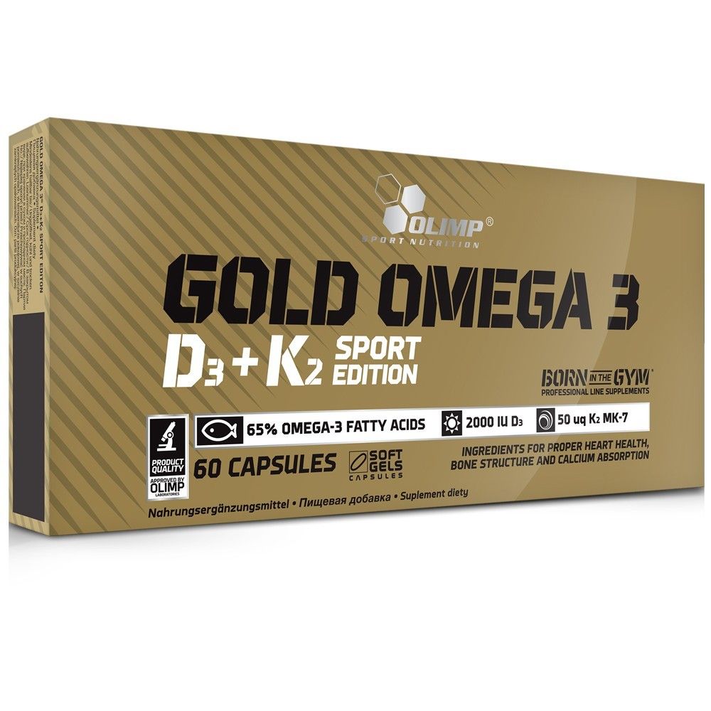 OLIMP SPORT - GOLD OMEGA 3 D3+K2 SPORT EDITION - 60 KAPSZULA