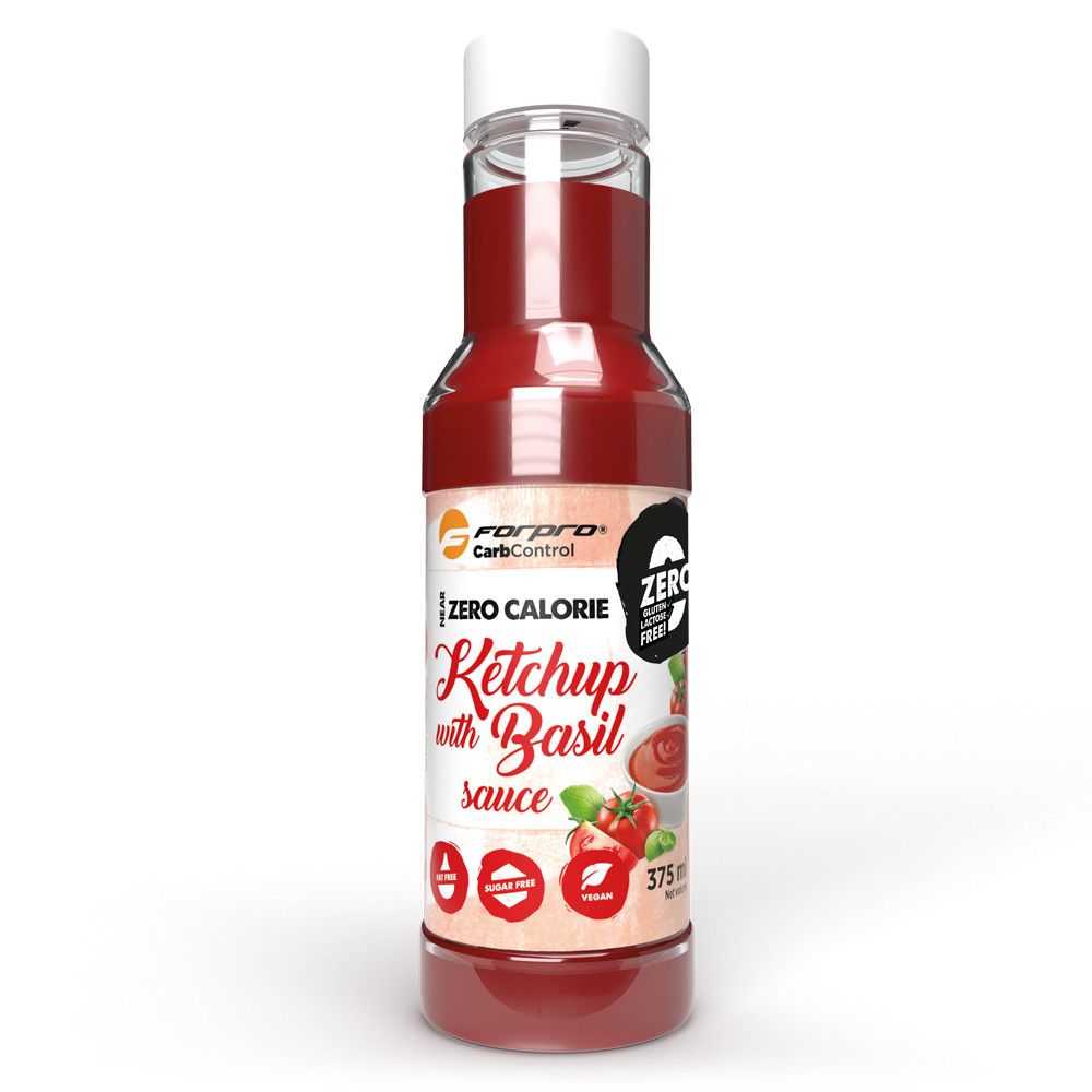 FORPRO - NEAR ZERO CALORIE KETCHUP WITH BASIL SAUCE - 375 ML