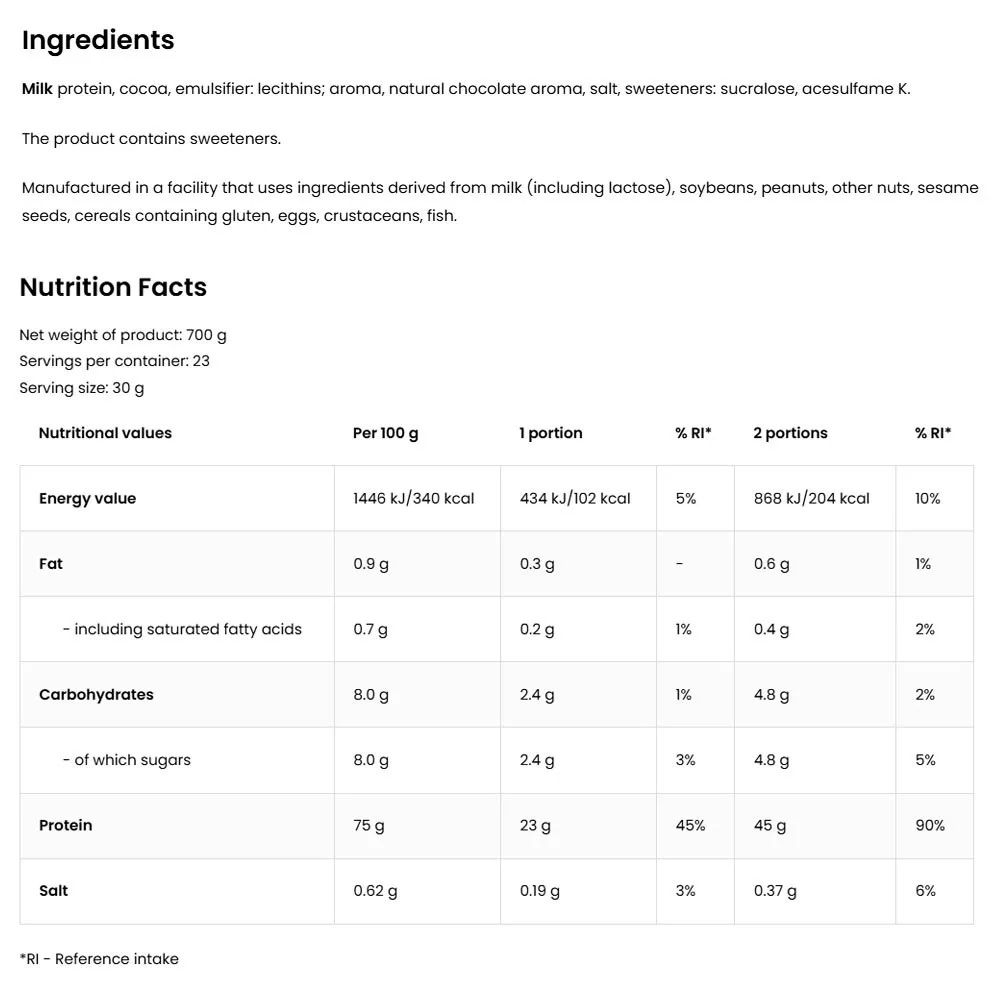OSTROVIT - MICELLAR CASEIN - 700 G OSTROVIT - MICELLAR CASEIN - 700 G