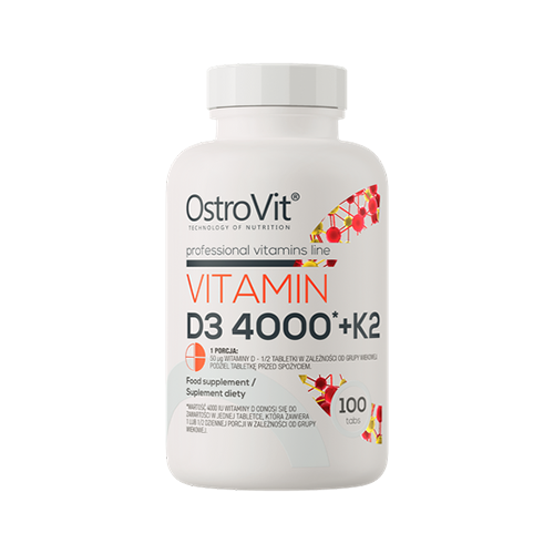 OSTROVIT - VITAMIN D3 4000+K2 - 100 TABLETTA