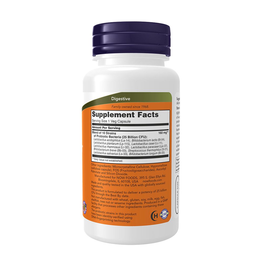 NOW - PROBIOTIC-10 25 BILLION, PROBIOTIKUM KAPSZULA (25 MILLIÁRD) - 100 KAPSZULA NOW - PROBIOTIC-10 25 BILLION, PROBIOTIKUM KAPSZULA (25 MILLIÁRD) - 100 KAPSZULA