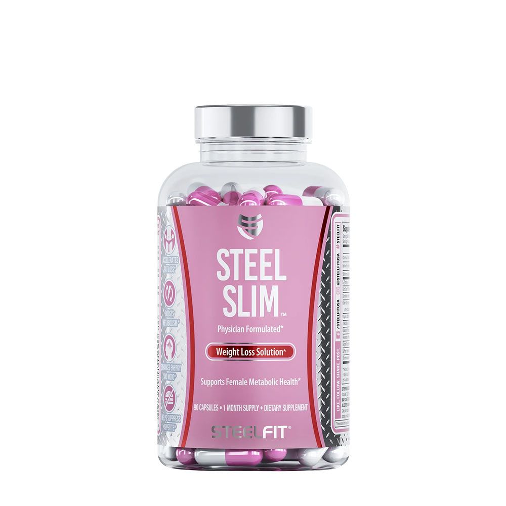STEELFIT - STEEL SLIM - NŐI ANYAGCSERE TÁMOGATÁS - 90 KAPSZULA STEELFIT - STEEL SLIM - NŐI ANYAGCSERE TÁMOGATÁS - 90 KAPSZULA