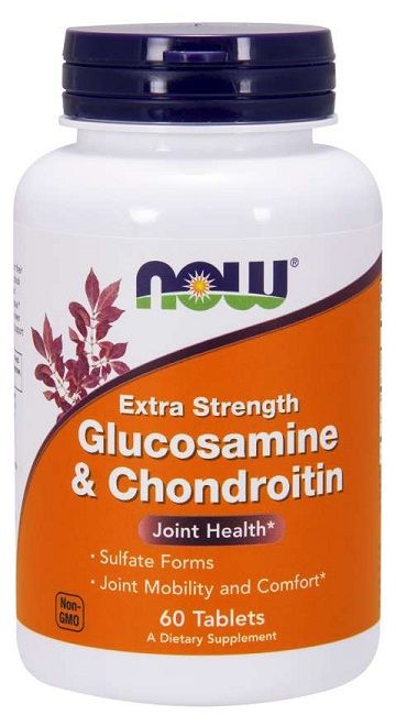 NOW - GLUCOSAMINE & CHONDROITIN EXTRA STRENGTH - 60 TABLETTA