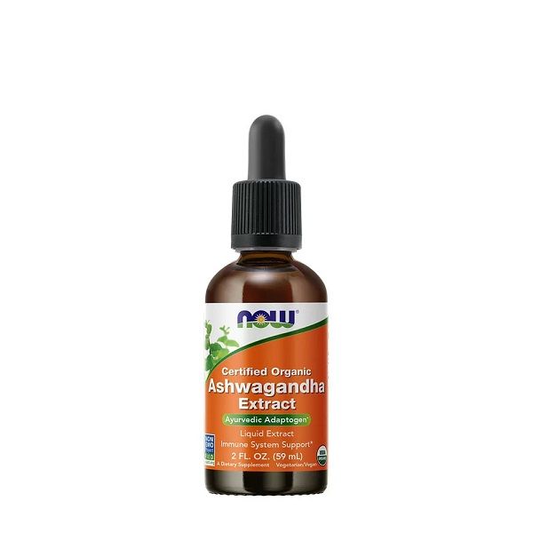 NOW - ASHWAGANDHA EXTRACT LIQUID - FOLYÉKONY ASHWAGANDHA KIVONAT - 59 ML