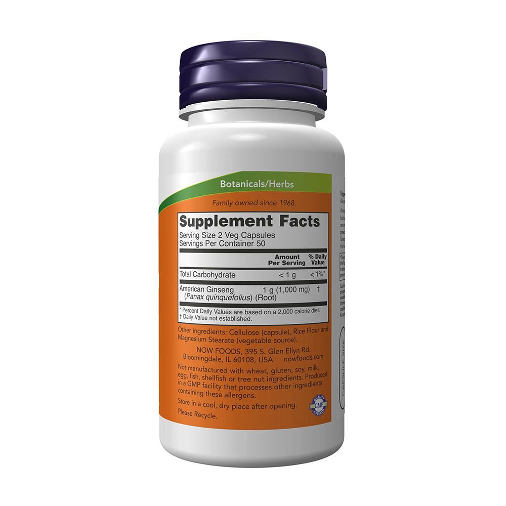 NOW - AMERIKAI GINZENG 500 MG KAPSZULA - AMERICAN GINSENG - 100 KAPSZULA NOW - AMERIKAI GINZENG 500 MG KAPSZULA - AMERICAN GINSENG - 100 KAPSZULA